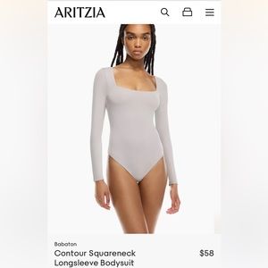 Aritzia Babaton Contour Squareneck Bodysuit